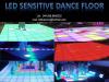 Led sensitive dance floor